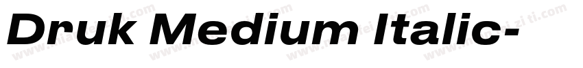 Druk Medium Italic字体转换